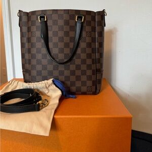 Louis Vuitton Damier Ebene Belmont PM Black